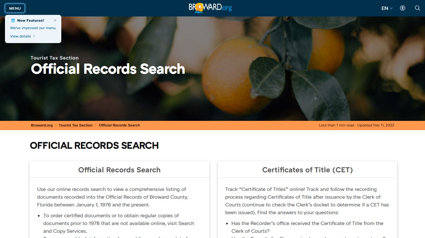 Records Official Records Search - Broward County, Florida